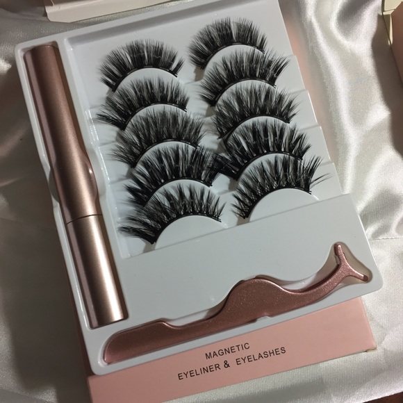 Magnetic faux mink eyelashes reusable 5 pairs - Picture 4 of 7